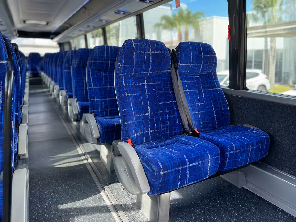 40 56 passenger charter bus interior