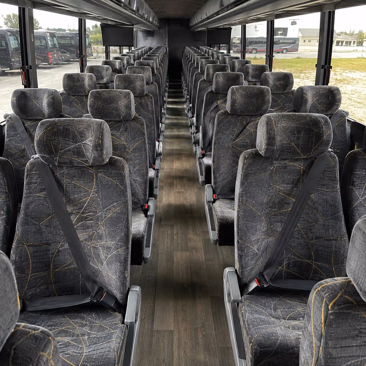 miami charter bus interior